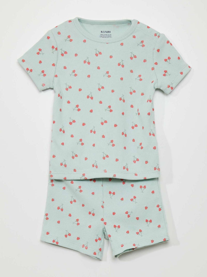 Completo pigiama t-shirt + shorts - 2 pezzi BLU - Kiabi
