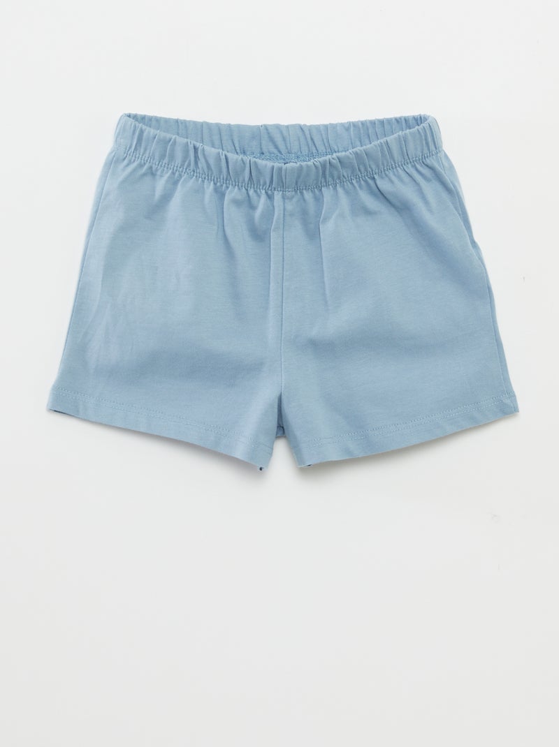 Completo pigiama t-shirt + shorts - 2 pezzi BLU - Kiabi