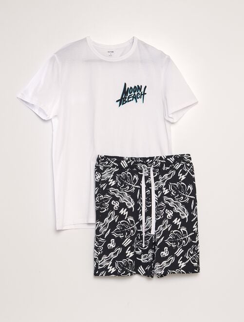 Completo pigiama t-shirt + shorts - 2 pezzi - Kiabi