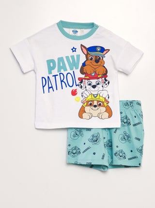 Completo pigiama t-shirt + shorts 'Paw Patrol'