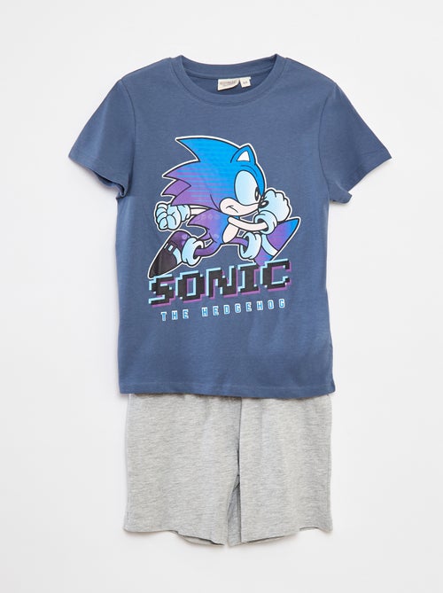 Completo pigiama t-shirt + shorts 'Sonic' 'SEGA' - 2 pezzi - Kiabi