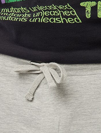 Completo pigiama t-shirt + shorts stampato 'Tartarughe Ninja'