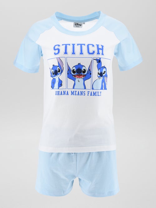 Completo pigiama t-shirt + shorts 'Stitch' - 2 pezzi - Kiabi
