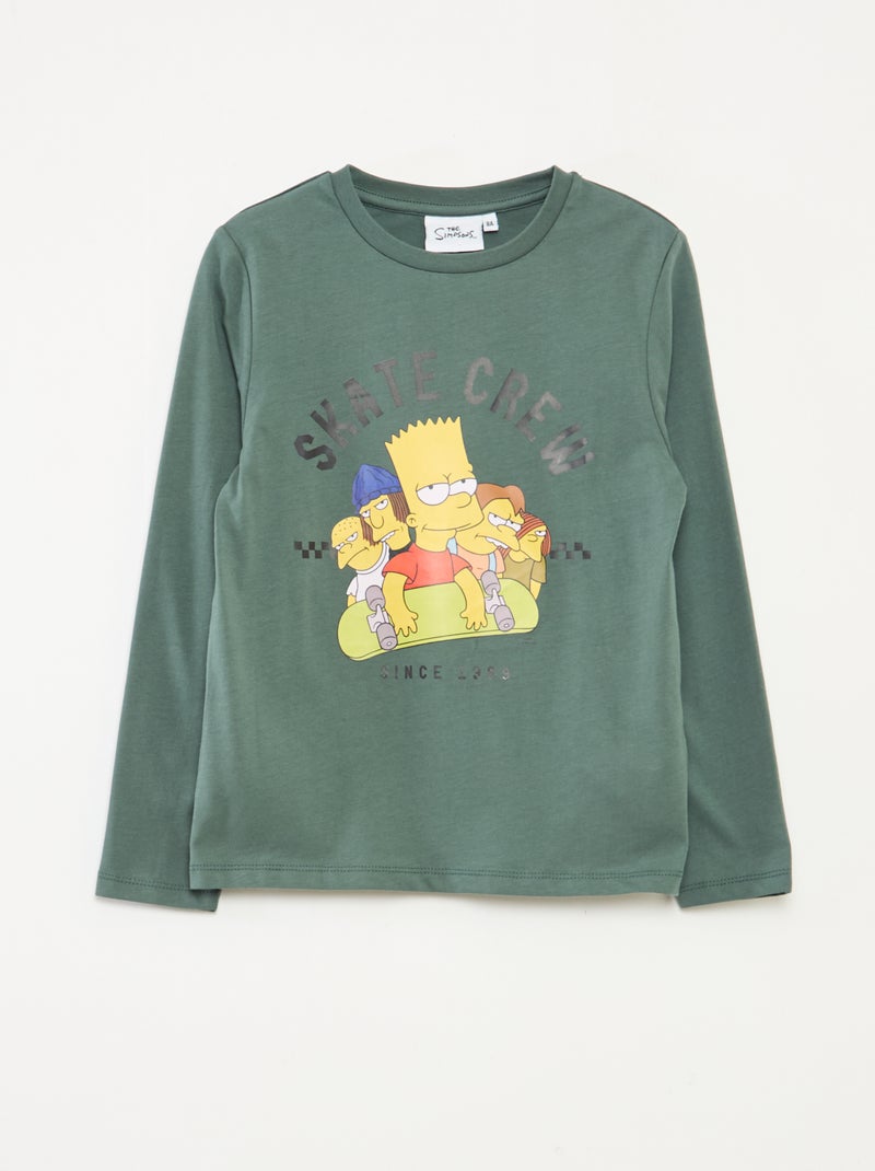 Completo pigiama 'The Simpsons' t-shirt + pantaloni - 2 pezzi Verde - Kiabi