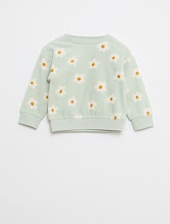 Completo pigiama top + pantaloni in pile