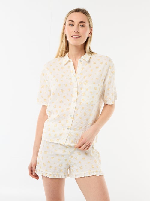 Completo pigiama top + shorts all-over - Kiabi