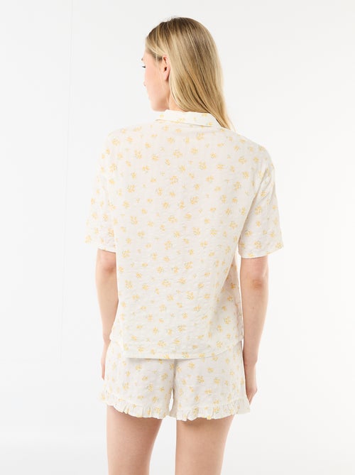 Completo pigiama top + shorts all-over - Kiabi
