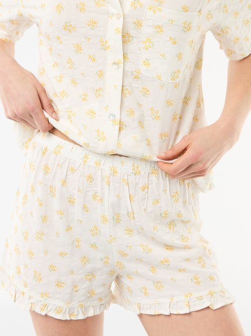 Completo pigiama top + shorts all-over - Kiabi