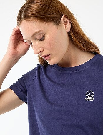 Completo pigiama top + shorts leggero a righe all-over