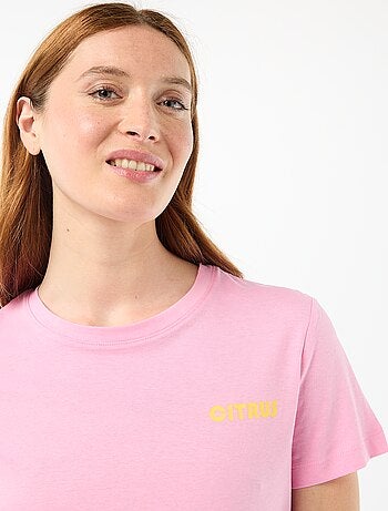 Completo pigiama top + shorts leggero a righe all-over