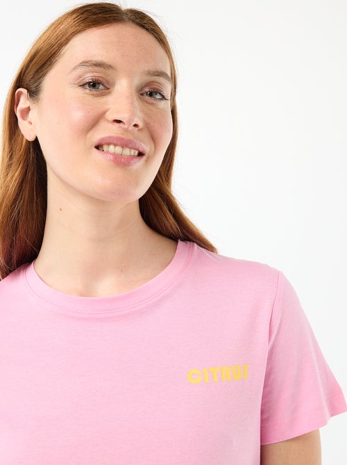 Completo pigiama top + shorts leggero a righe all-over - Kiabi