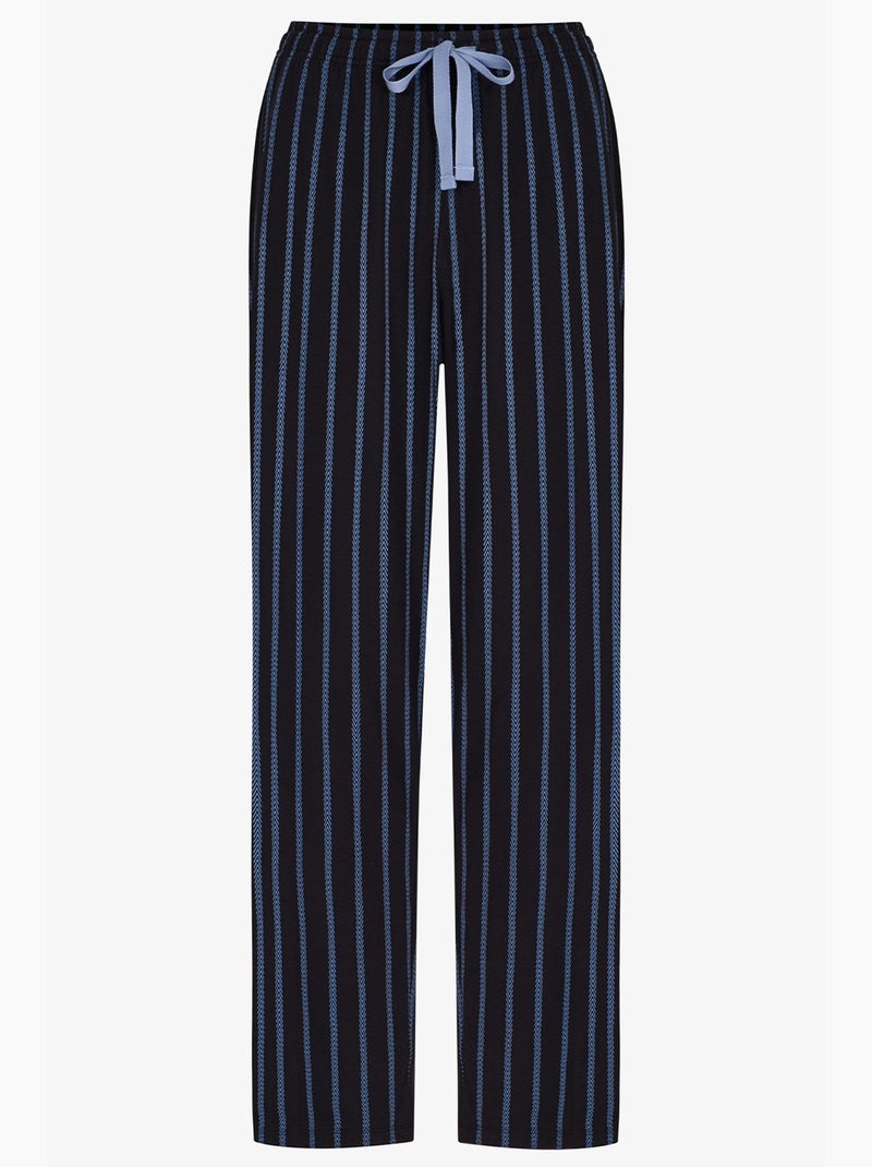 Completo pigiama uomo nightform a righe, maniche lunghe penti Nero - Kiabi
