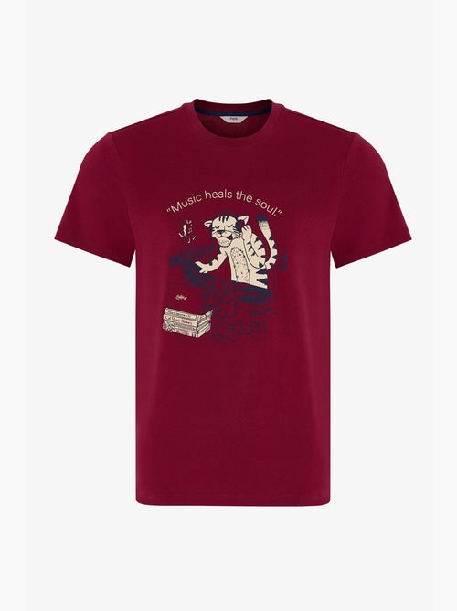 Completo pigiama uomo retro groove a righe, maniche corte penti - Kiabi