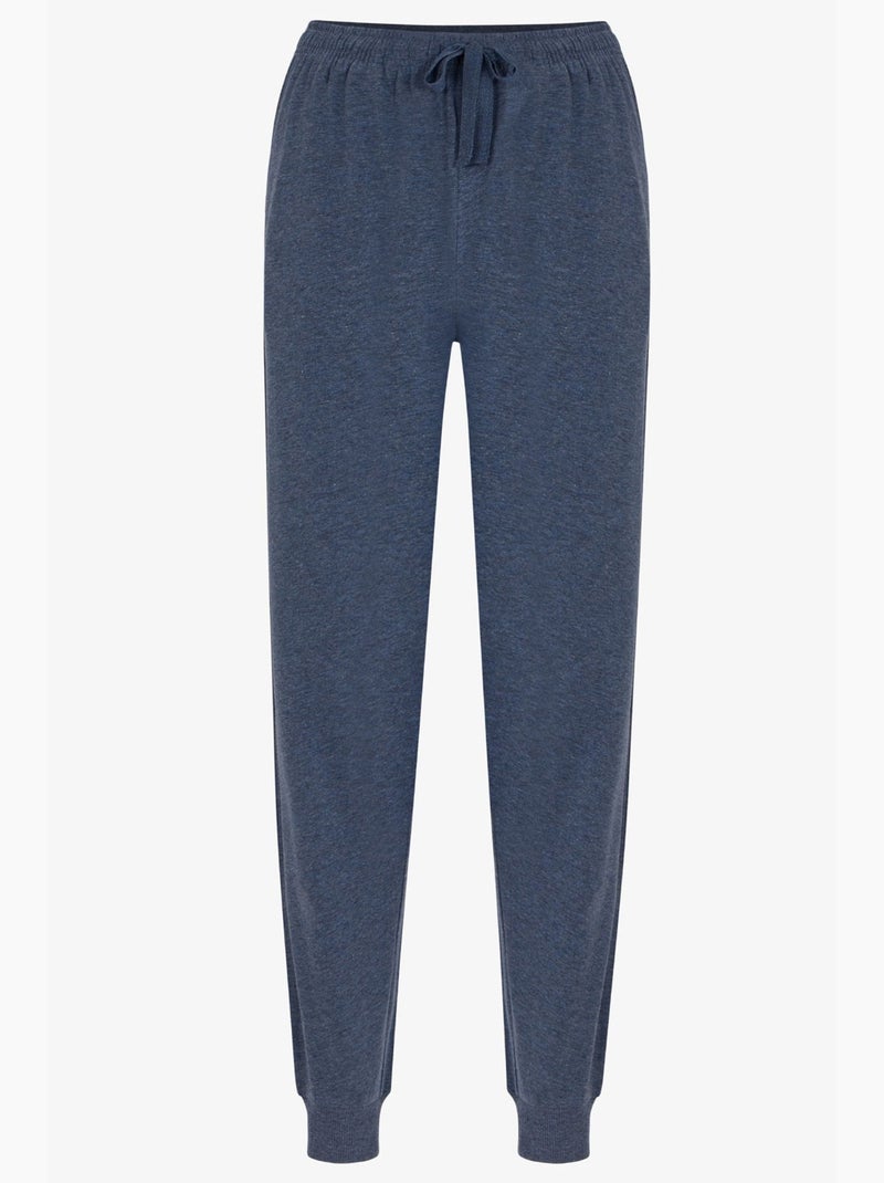 Completo pigiama uomo weekend a righe, maniche lunghe, jogger penti Blu - Kiabi
