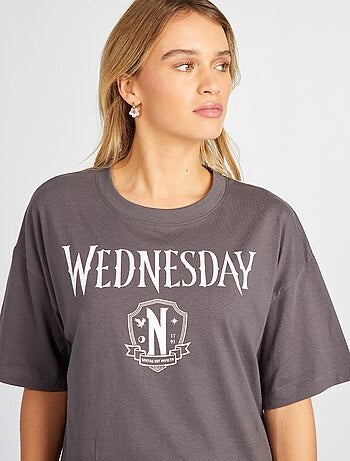 Completo pigiama 'Wednesday' t-shirt + pantaloni - 2 pezzi
