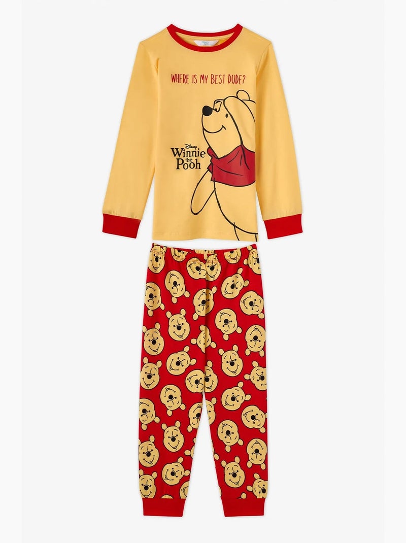 Completo pigiama winnie the pooh in cotone a maniche corte per bambina penti Ambra - Kiabi