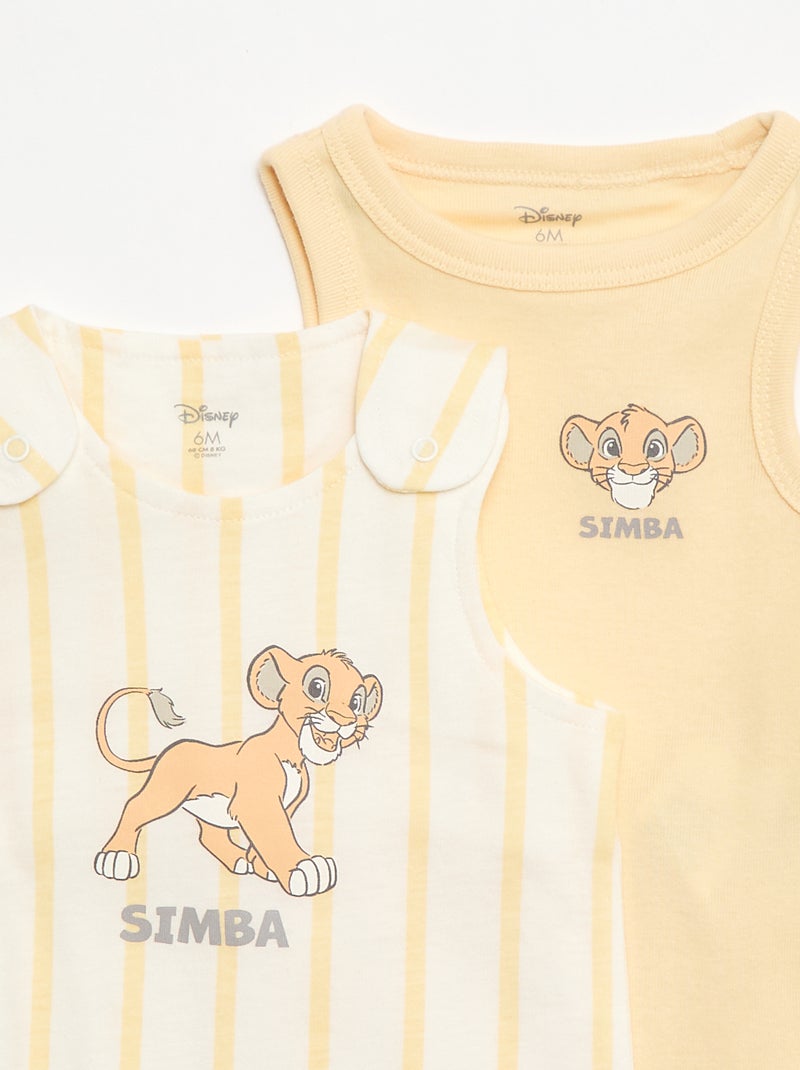 Completo pigiamino + body 'Disney' 'Simba' Giallo - Kiabi