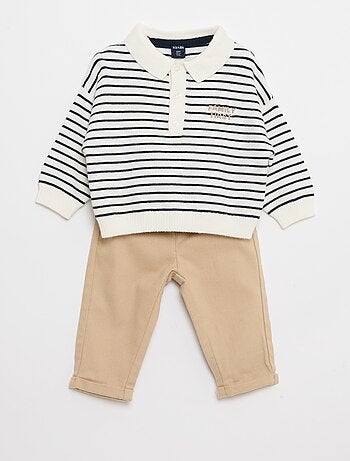 Completo polo caldo + pantaloni - 2 pezzi