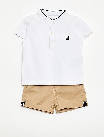 Completo polo + shorts - 2 pezzi