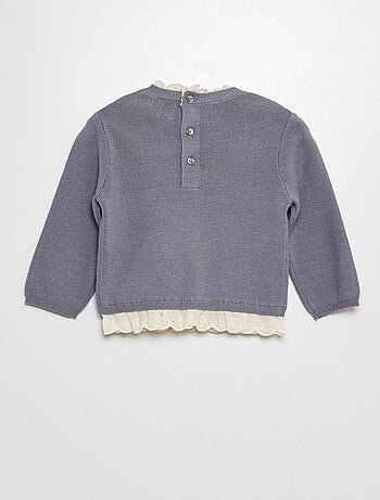 Completo pullover con ricami + leggings - 2 pezzi