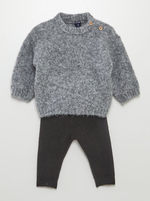 Completo pullover + legging lavorato a maglia -  2 pezzi - Kiabi