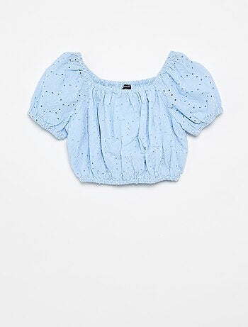 Completo ricamato 2 pezzi - shorts + blusa