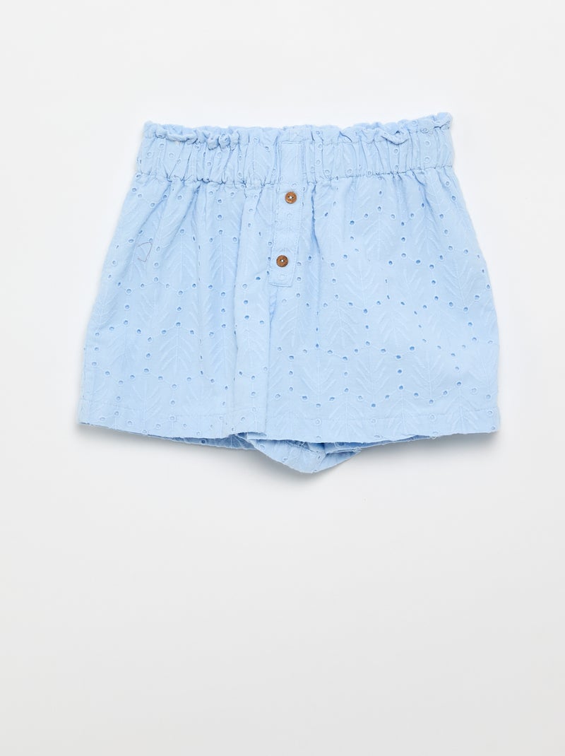 Completo ricamato 2 pezzi - shorts + blusa Blu - Kiabi
