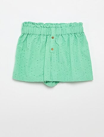 Completo ricamato 2 pezzi - shorts + blusa