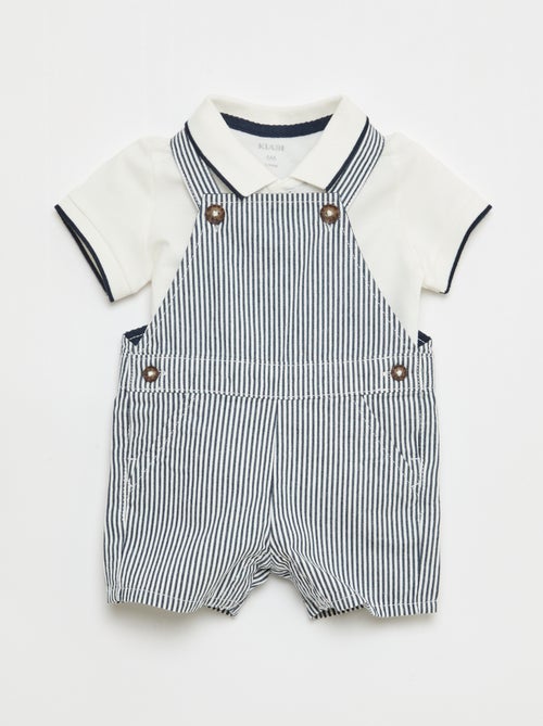 Completo salopette + polo - 2 pezzi - Kiabi