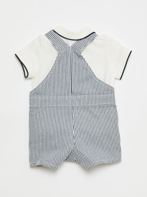 Completo salopette + polo - 2 pezzi - Kiabi