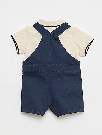 Completo salopette + polo - 2 pezzi