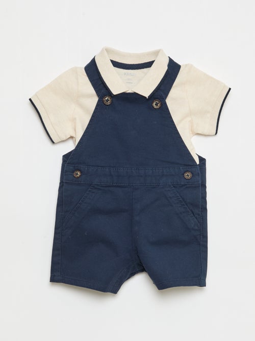 Completo salopette + polo - 2 pezzi - Kiabi