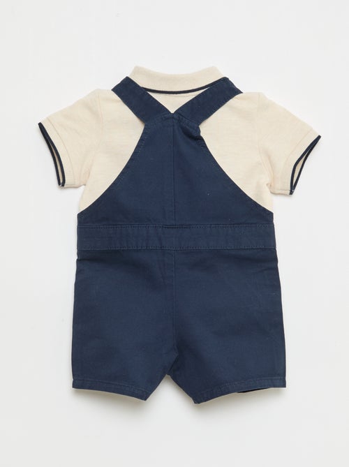 Completo salopette + polo - 2 pezzi - Kiabi
