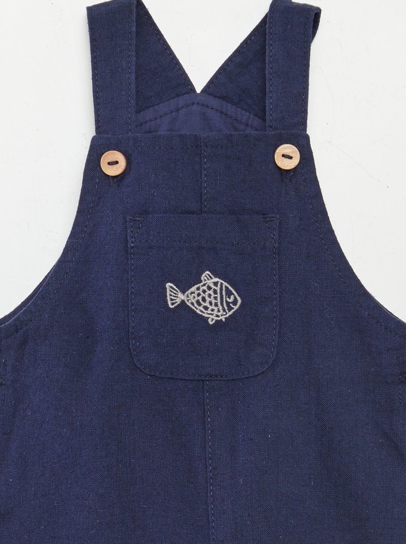 Completo salopette + t-shirt - 2 pezzi BIANCO - Kiabi