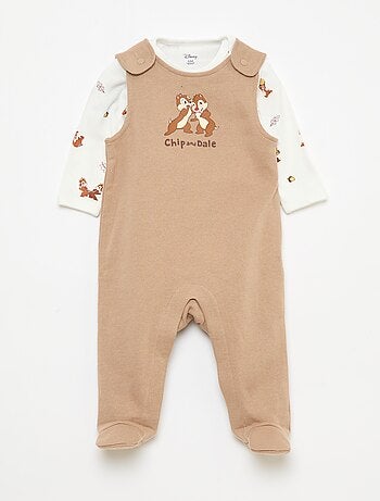 Completo salopette tutina + body a maniche lunghe 'Disney'