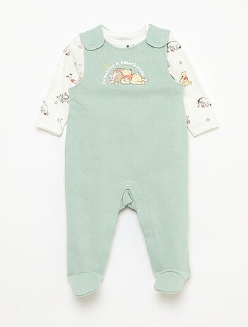 Completo salopette tutina + body a maniche lunghe 'Disney'