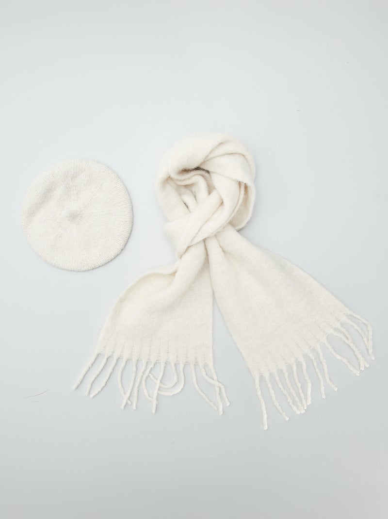Completo sciarpa e berretto BEIGE - Kiabi