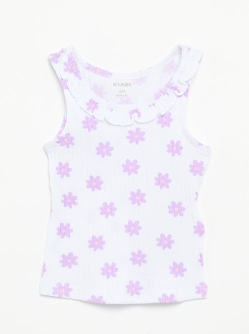 Completo short + canotta in maglia traforata - Kiabi