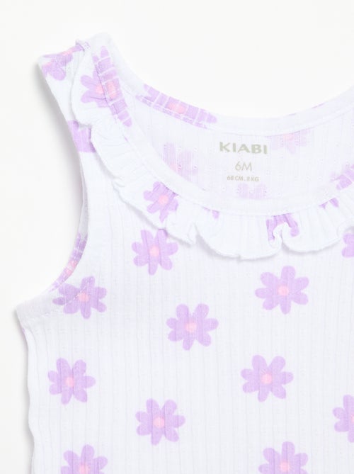 Completo short + canotta in maglia traforata - Kiabi
