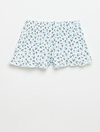 Completo short + canotta in maglia traforata