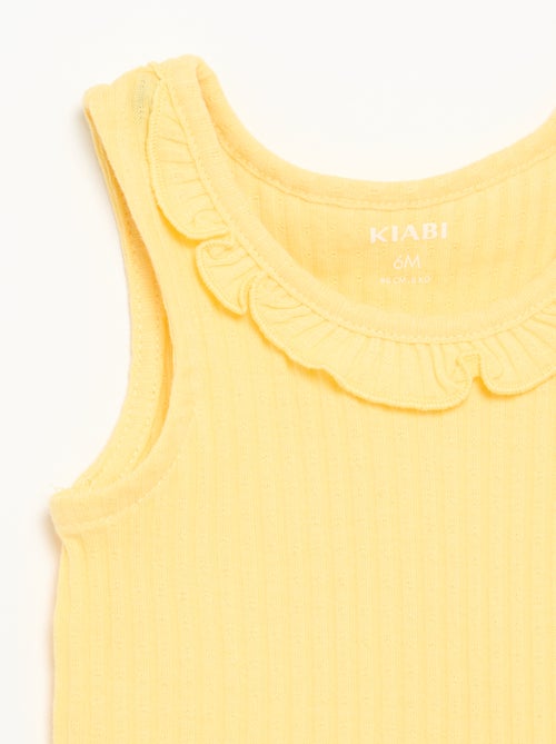 Completo short + canotta in maglia traforata - Kiabi