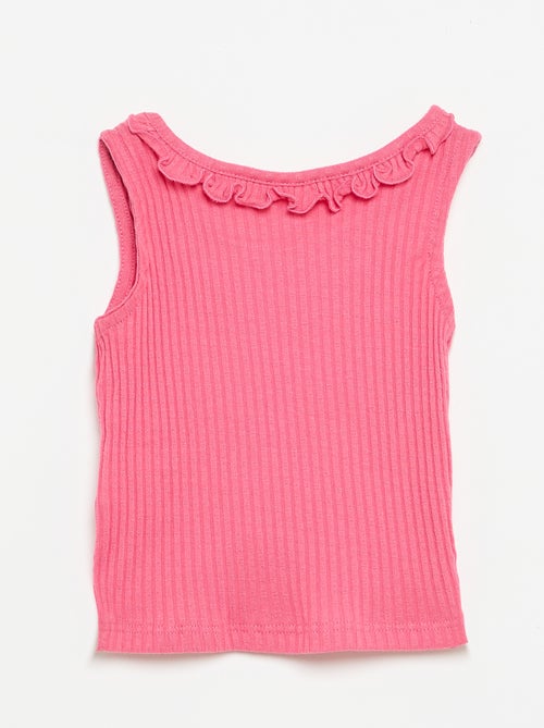 Completo short + canotta in maglia traforata - Kiabi