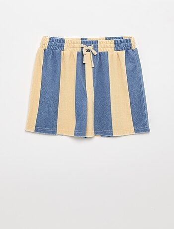 Completo short e T-shirt in maglia bouclé