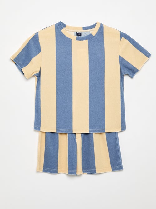 Completo short e T-shirt in maglia bouclé - Kiabi