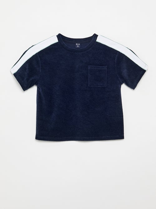 Completo short + T-shirt con bande a contrasto - Kiabi