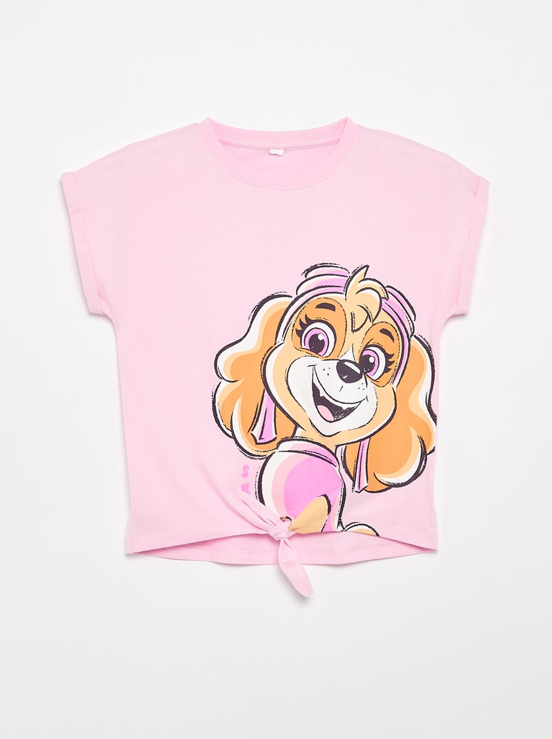 Completo short + T-shirt 'Paw Patrol' Rosa - Kiabi