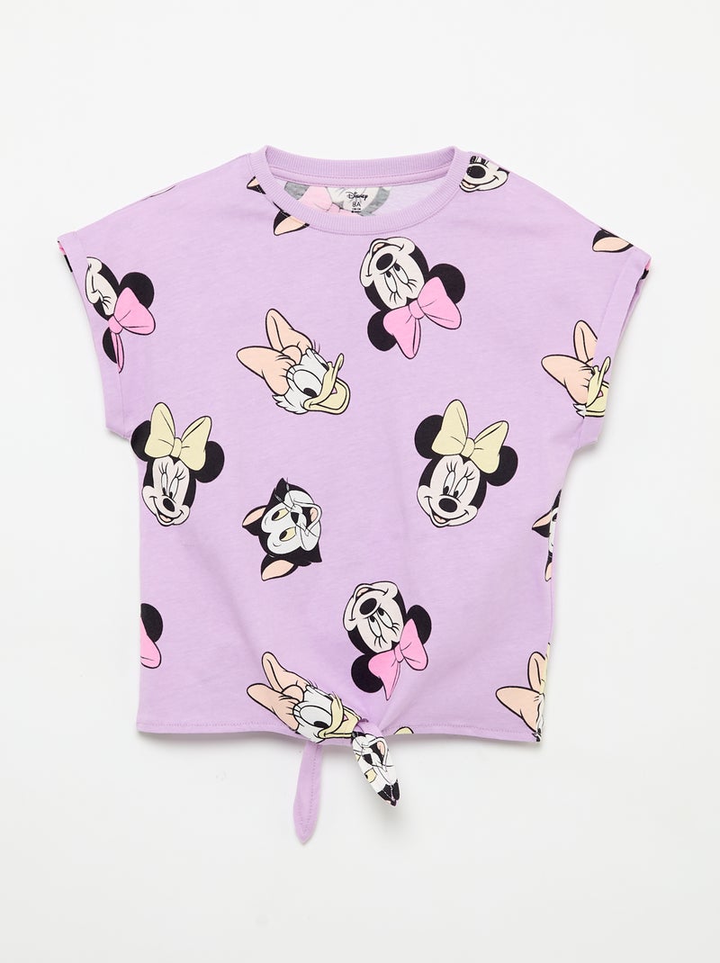 Completo shorts con volant + T-shirt "Disney" Viola - Kiabi