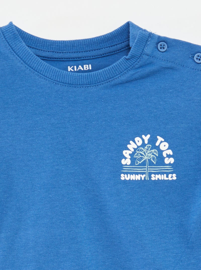 Completo shorts + t-shirt - 2 pezzi BLU - Kiabi