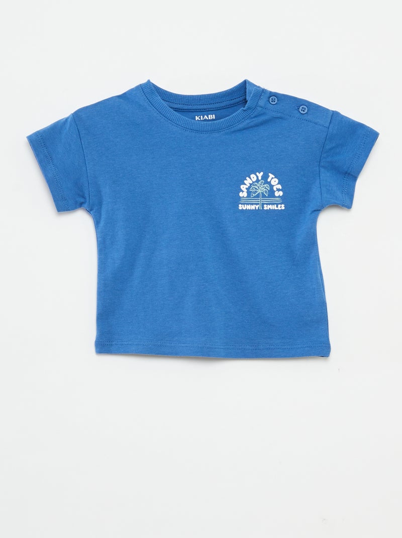 Completo shorts + t-shirt - 2 pezzi BLU - Kiabi