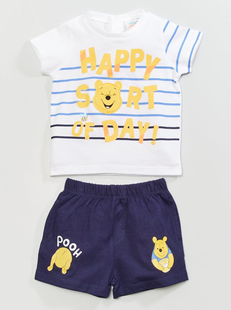 Completo shorts t-shirt 'Winnie the Pooh' 'Disney' blu marine - Kiabi